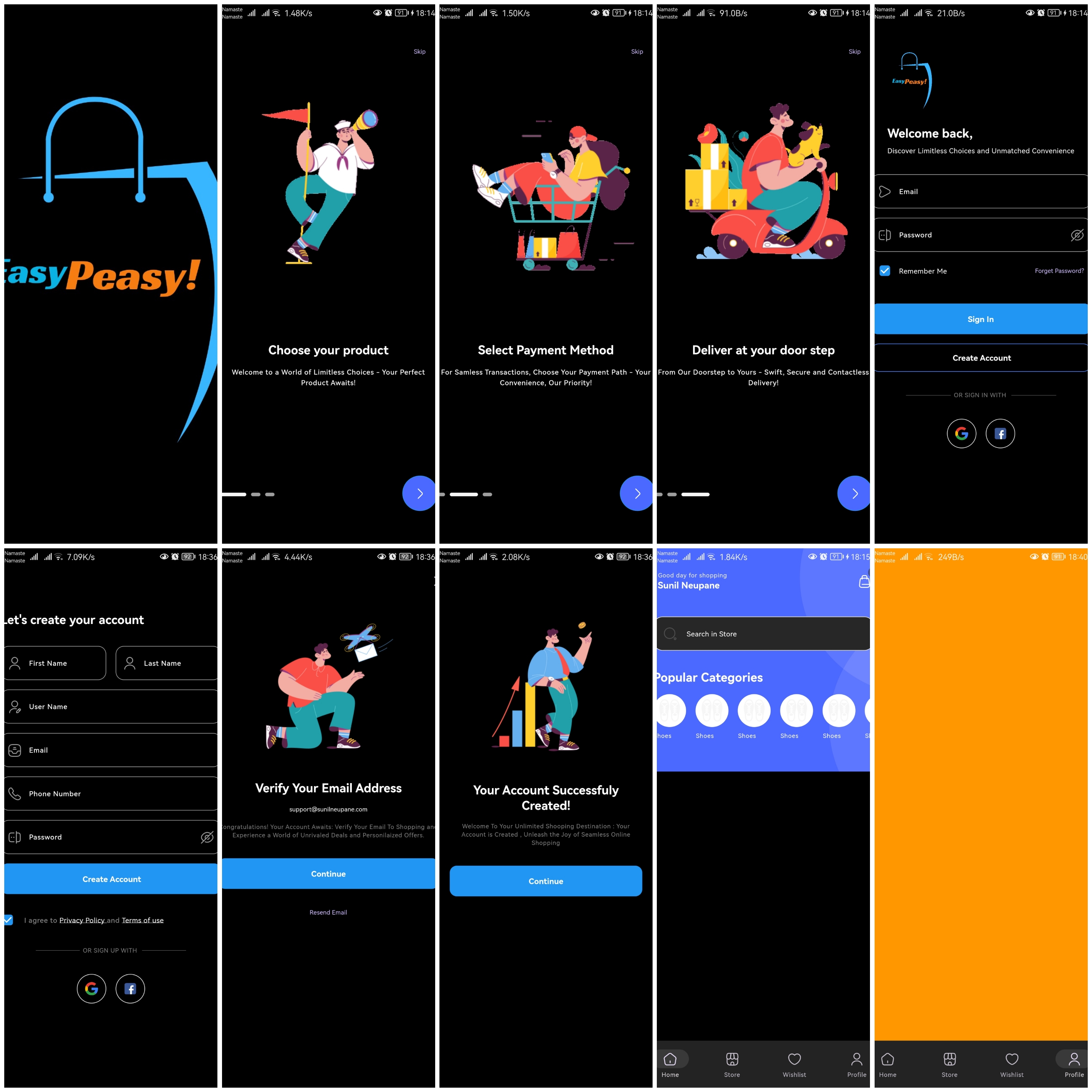 Mobile project preview